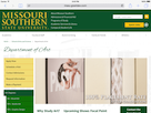 The MSSU Art Department Page (Tablet)